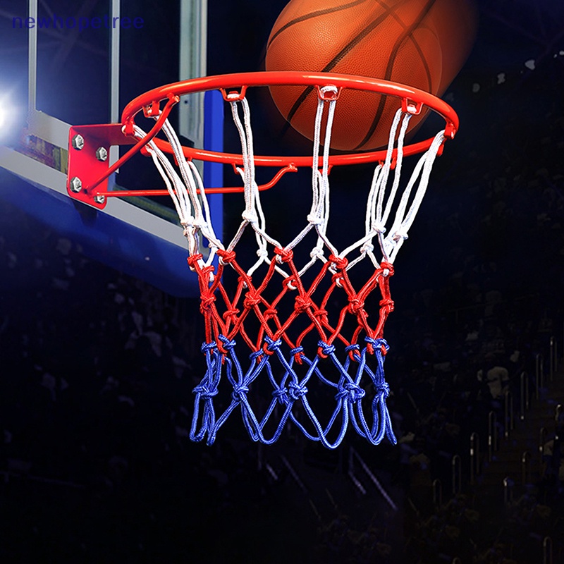 Ntvn Lưới Chơi Bóng Rổ Ba Màu Đỏ + Trắng + Xanh Dương Tiêu Chuẩn OIK