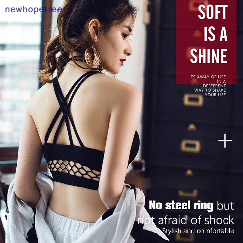 Áo Ngực Thể Thao Dạng Lưới Có Mút Nâng Ngực Không Viền May Quyến Rũ