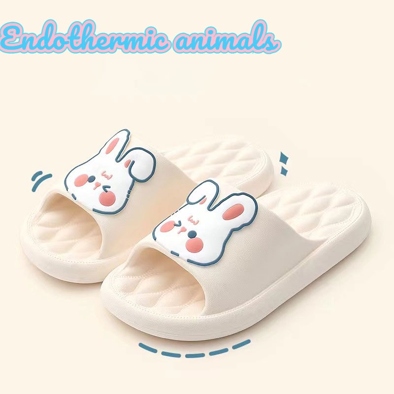 Dép Đi Trong Nhà Đế Bằng Họa Tiết Hoạt Hình Dễ Thương Cho Ba Mẹ Và Bé