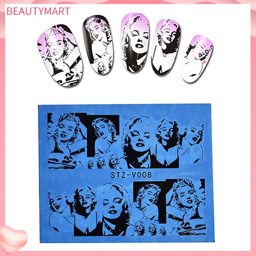 Bộ 48 Miếng Dán Móng Tay Chuyển Nước DIY Phong Cách Ngẫu Nhiên