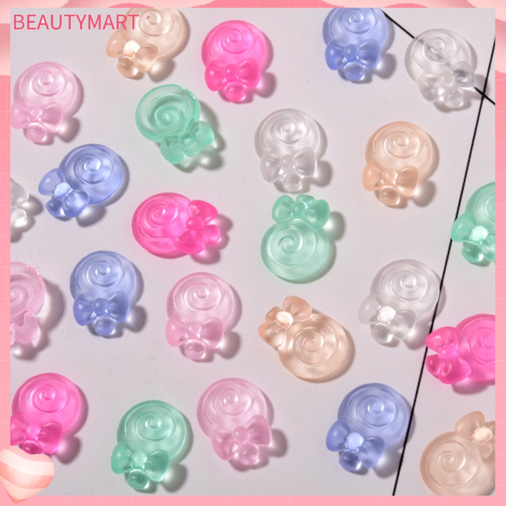 Set 20 Phụ Kiện Trang Trí Móng Tay Trong Suốt Họa Tiết Hoạt Hình Dễ Thương
