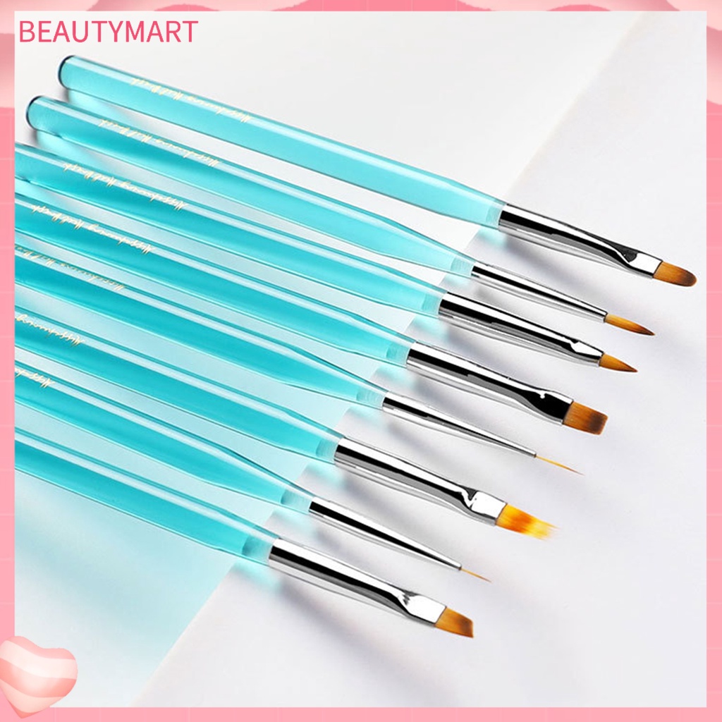 Cọ Trang Trí Móng Tay Sợi Nylon Mềm Chống Trượt Tiện Dụng