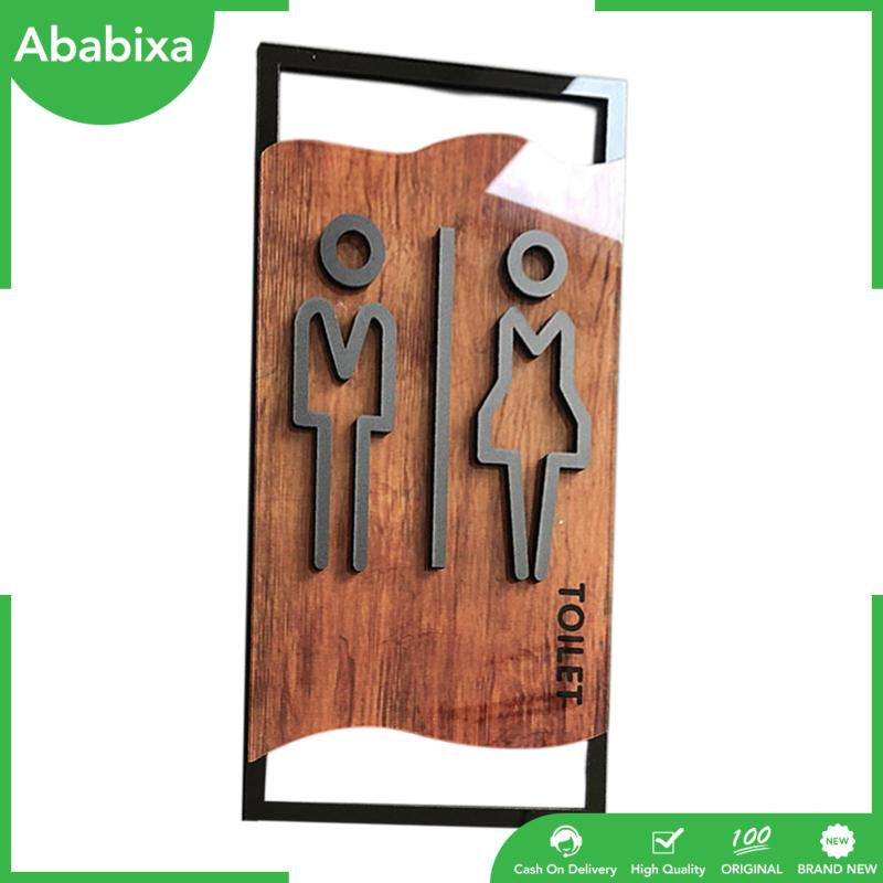 Bảng Hiệu Nhắc Nhở 3D Bằng Acrylic Tiện Dụng Cho Nhà Vệ Sinh / Quán Bar / Nhà Hàng