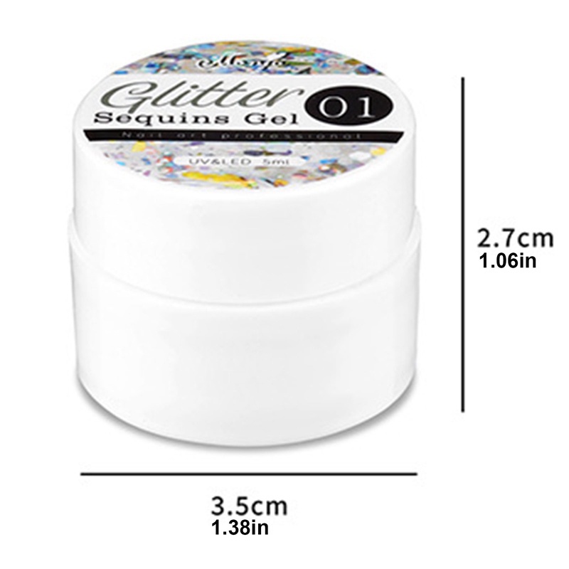 Sơn Móng Tay Gel UV Lấp Lánh Hình Vỏ Sò