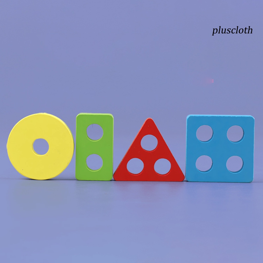 1 Bộ Đồ Chơi Xây Dựng Bốn Bưu Thiếp Hình Học Nhiều Màu Sắc Dùng Làm Quà Tặng Sinh Nhật Cho Bé Mẫu Giáo