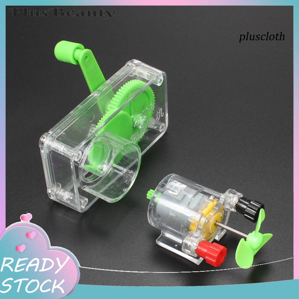 Mô Hình Quạt Phát Điện DC Cầm Tay Thí Nghiệm Khoa Học Giáo Dục Cho Bé DIY