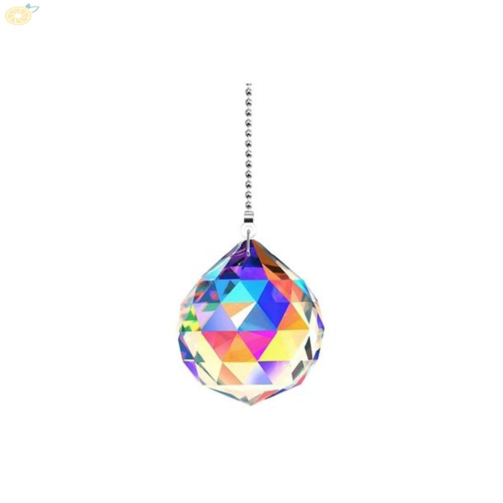 【VARSTR】Crystal Pull Chain Beautiful Colorful Eye-catching On - Off Switch Rainbow
