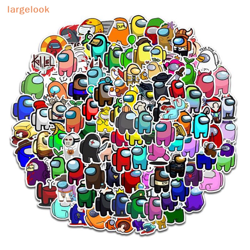 Set 100 Miếng Dán Dùng Trang Trí Ván Trượt / Guitar / Laptop / Vali Du Lịch