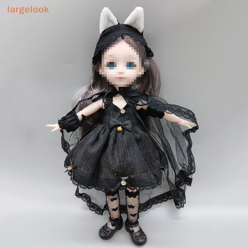 Set 6 Búp Bê Đồ Chơi Thay Đổi Màu Đen Kích Thước 30CM