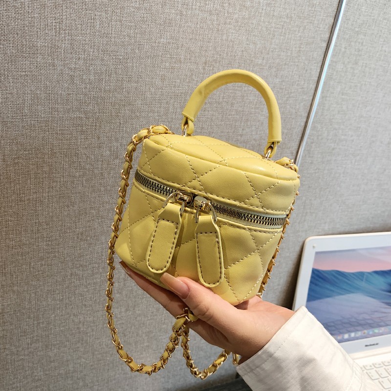 Túi Đeo Chéo mini Dây Rút Thêu Họa Tiết Hình Thoi Thời Trang Cho Nữ