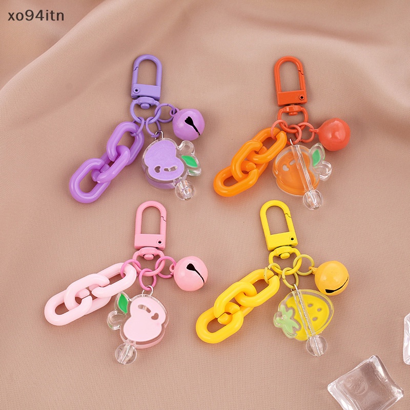 Tn Móc Chìa Khóa Bằng Acrylic Hình Hoa Dễ Thương Phong Cách Hàn Quốc