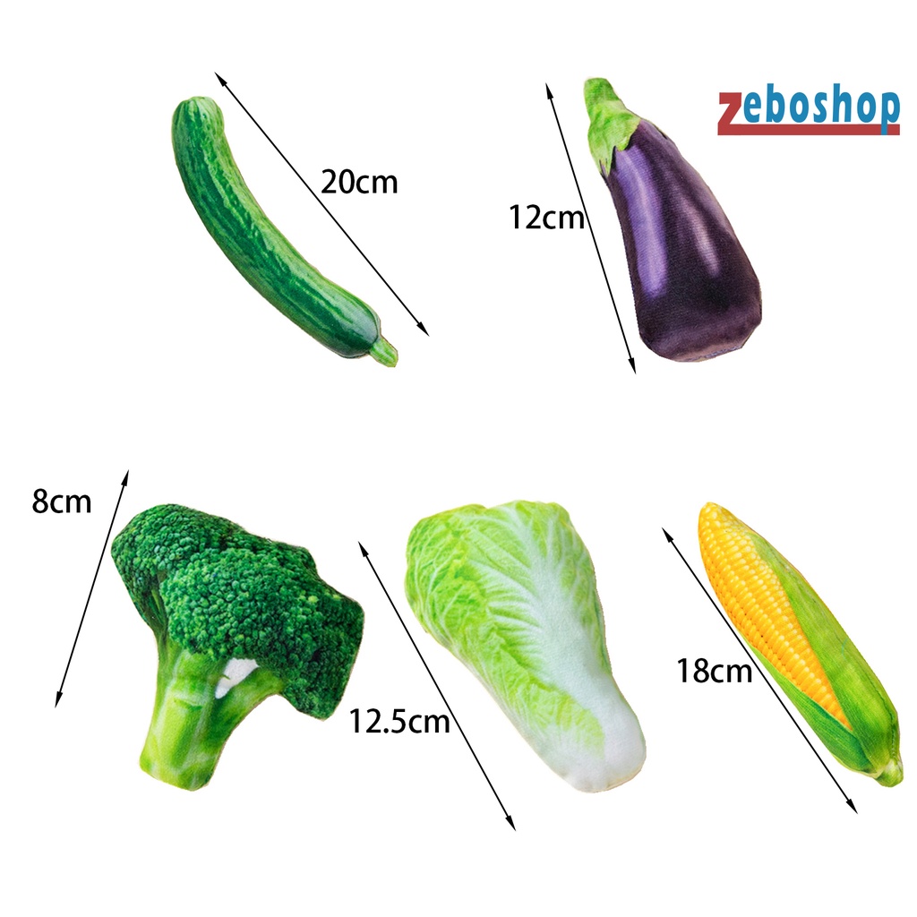 Đồ Chơi Mềm Hình Rau Củ Quả Chống Cắn Cho Thú Cưng