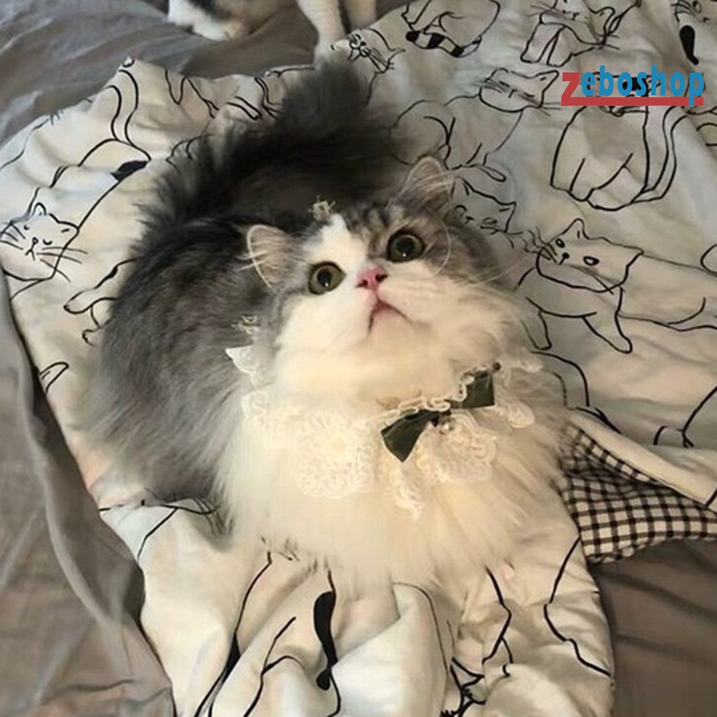 Vòng Cổ Đính Nơ Dễ Thương Quyến Rũ Dành Cho Thú Cưng