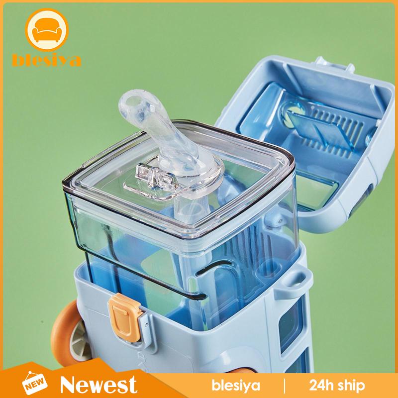 Bình Nước 500ml Hình Xe Buýt Hoạt Hình Dễ Thương Cho Bé