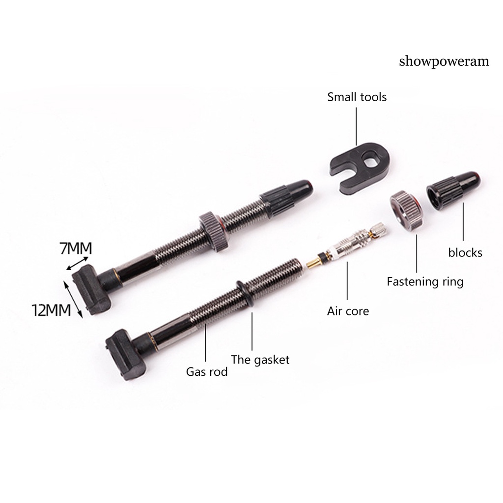 1 Cặp Van Bơm Hơi Xe Đạp Chống Thấm Nước Bền Chắc Tiện Dụng