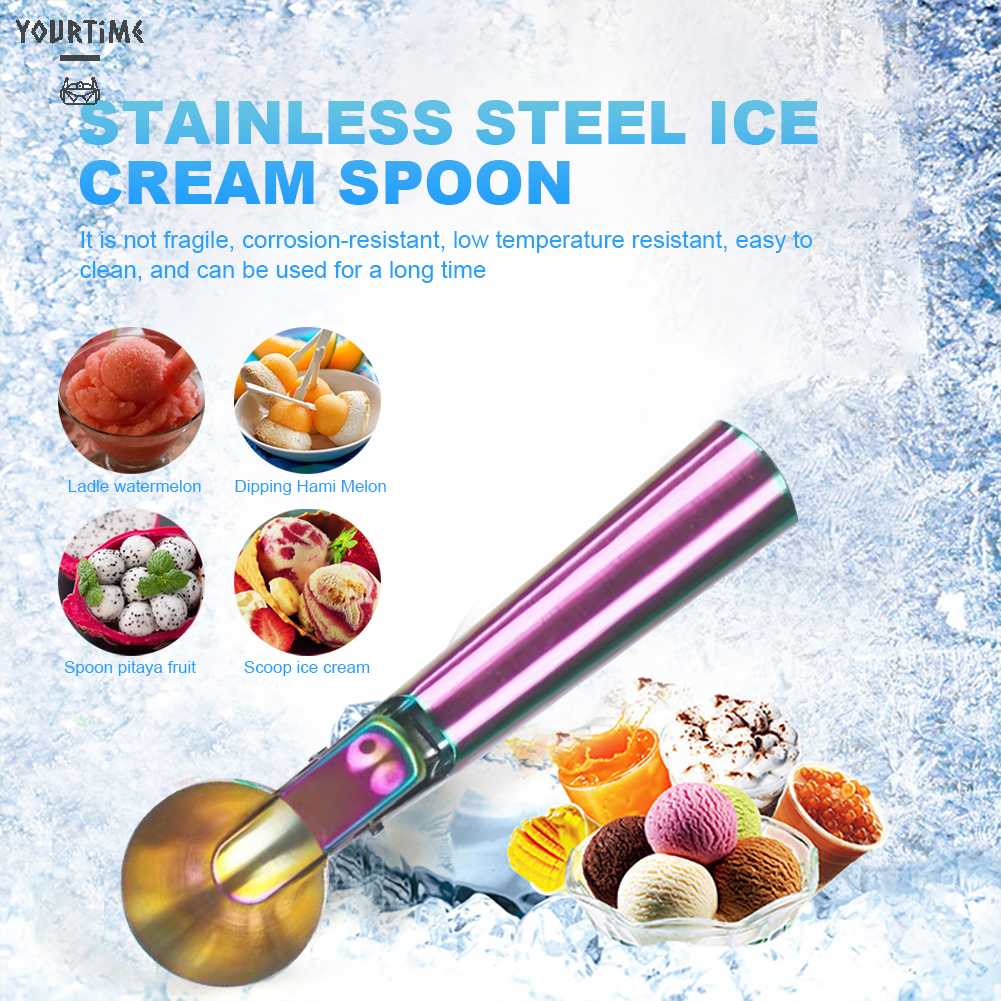 Muỗng Múc Kem Bằng Thép Không Gỉ Tiện Dụng Cho Nhà Bếp