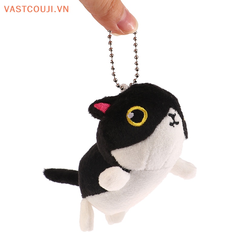 Móc Khóa Hình Mèo Đen Nhồi Bông Dễ Thương