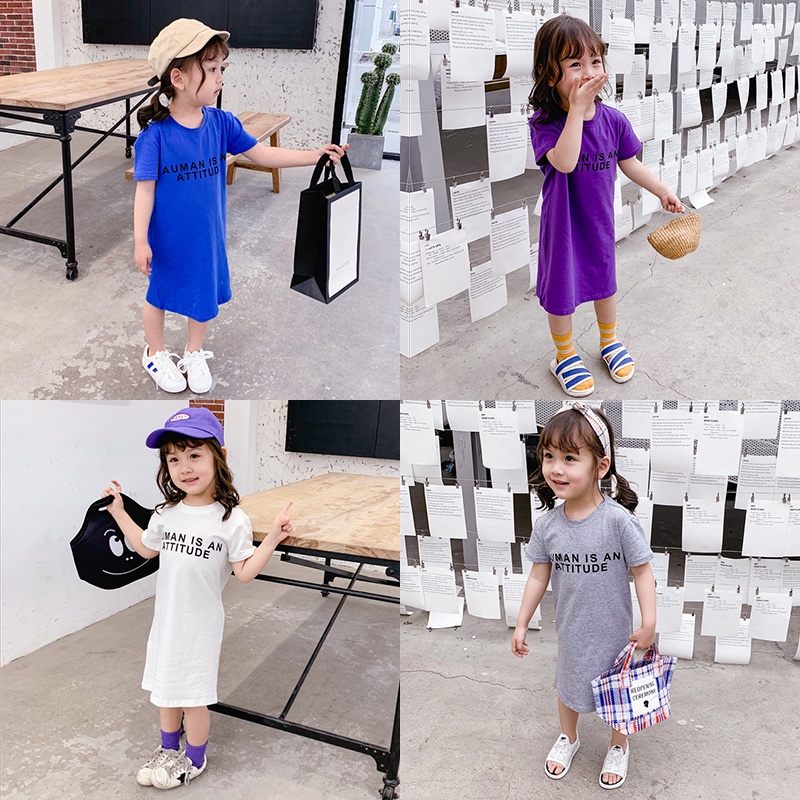 Đầm Thun Hở Lưng Thời Trang Mùa Hè Dành Cho Bé Gái 3-9 Tuổi