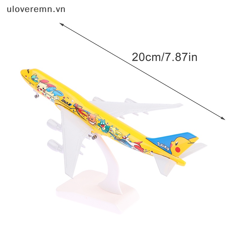 Mô Hình Máy Bay Uloveremn 20cm B747 Bằng Hợp Kim Nhôm