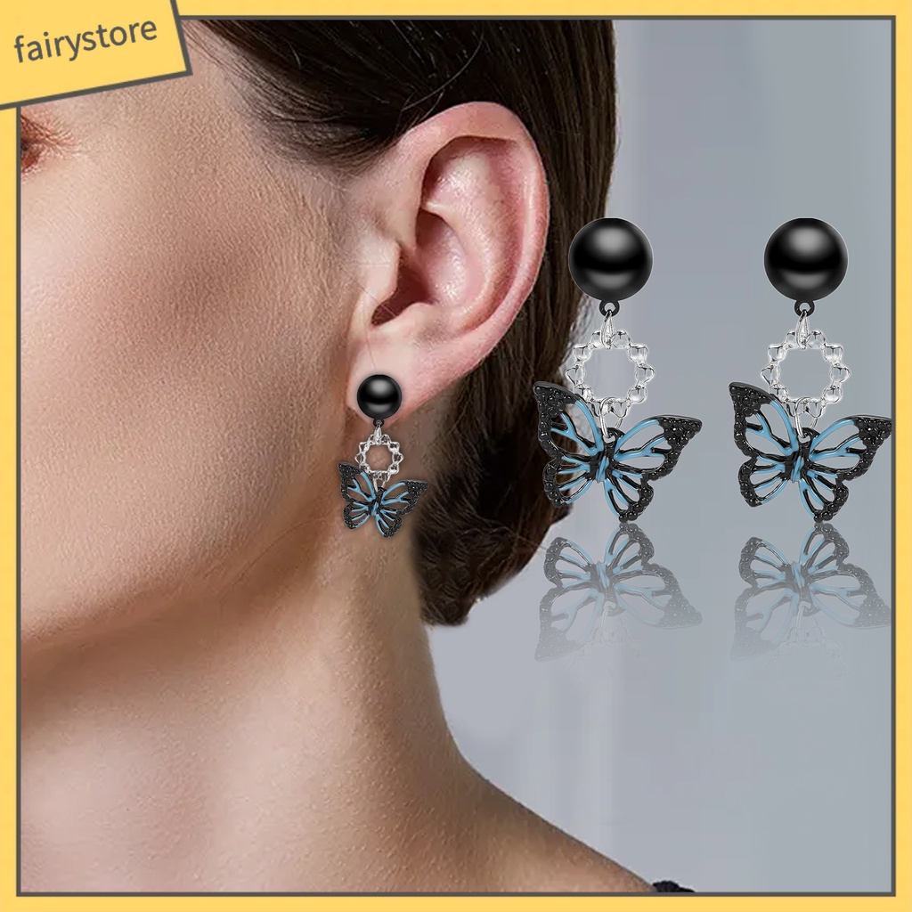 1 Đôi Bông Tai Hình Trái Tim Đính Đá Zircon Dành Cho Nữ