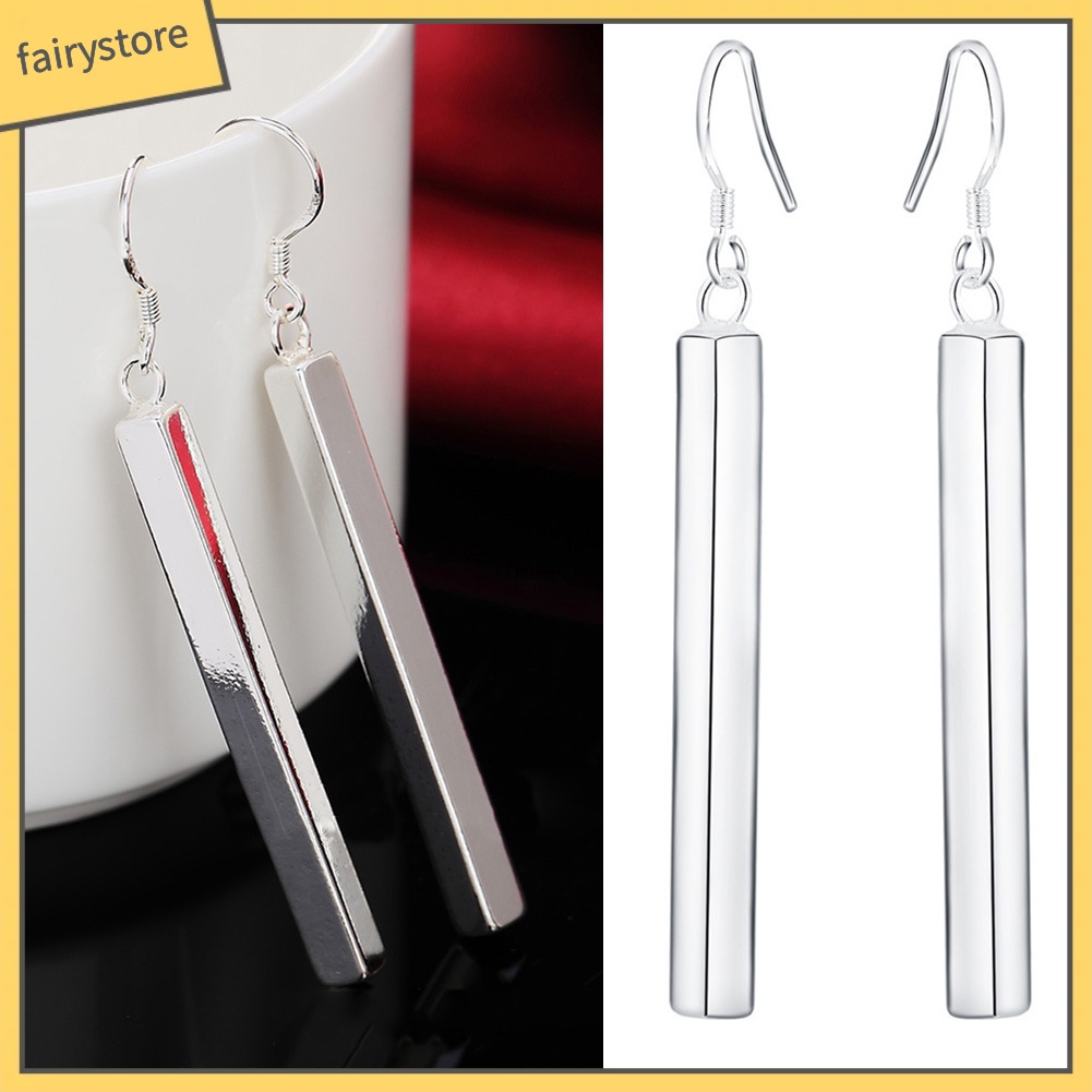 Bông Tai Mạ Bạc Dáng Dài Thời Trang Dành Cho Nữ