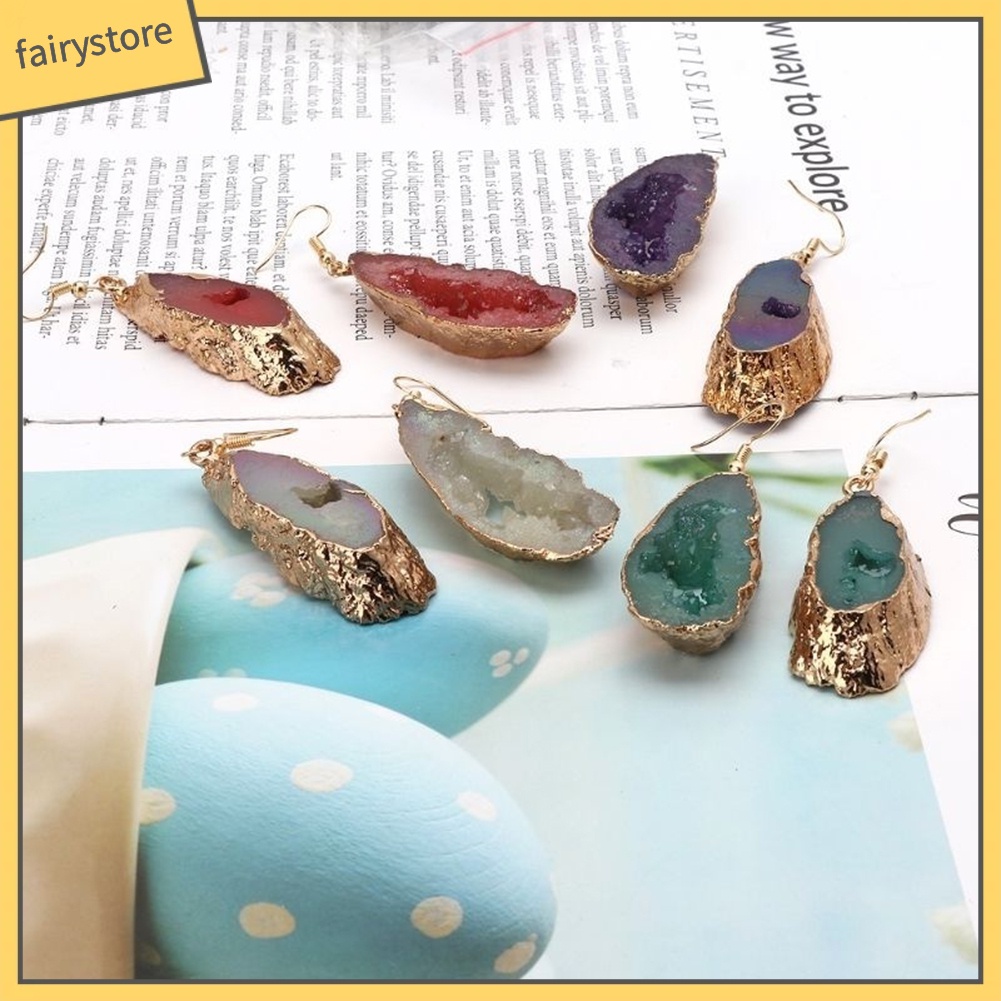 Bông Tai Hình Giọt Nước Đính Đá Sáng Tạo Dành Cho Nữ