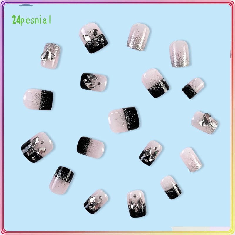 Miếng Dán Trang Trí Móng Tay Họa Tiết Trái Tim Lấp Lánh Xinh Xắn