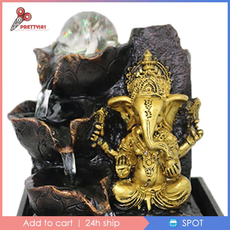 [Prettyia1] Tượng Thác Nước Bằng Resin Để Bàn Trang Trí