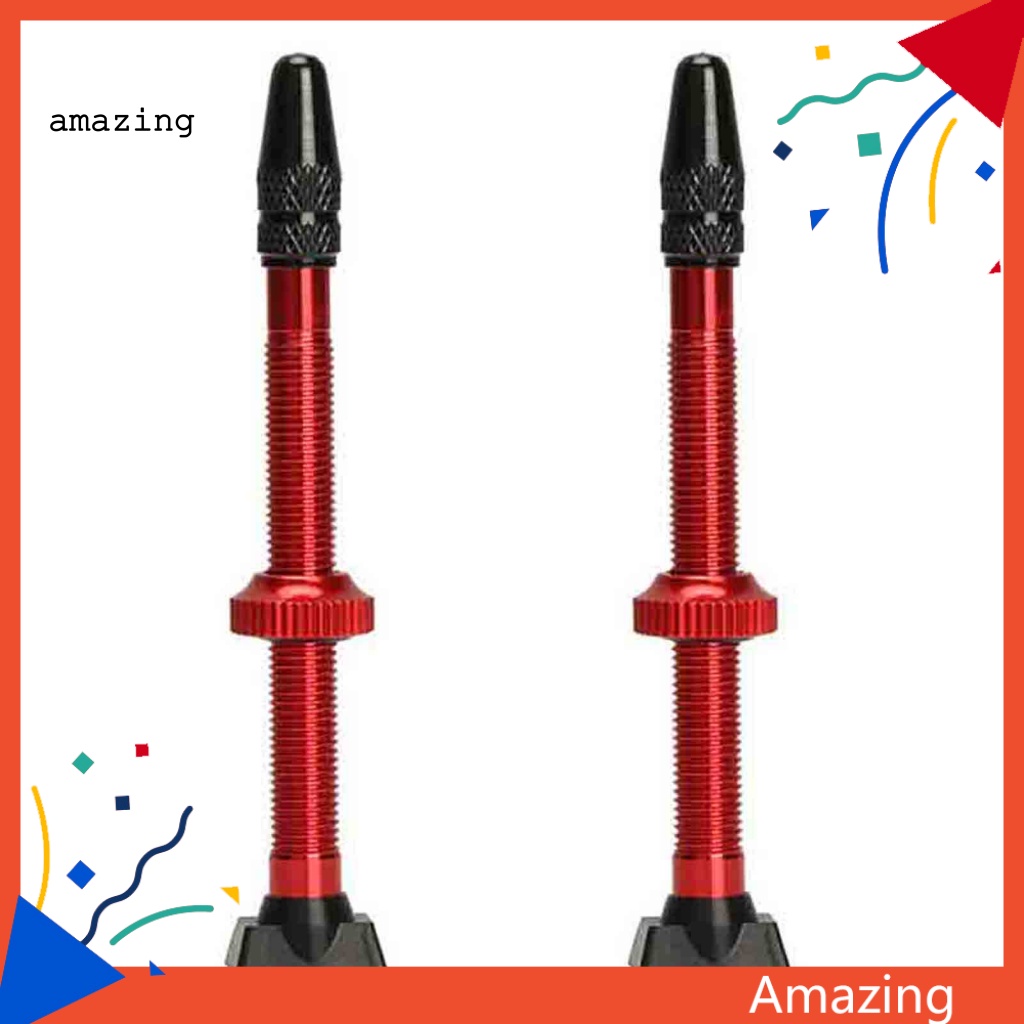Bộ 2 Van Mở Rộng Lốp Xe Đạp Bằng Silicone Chống Ăn Mòn