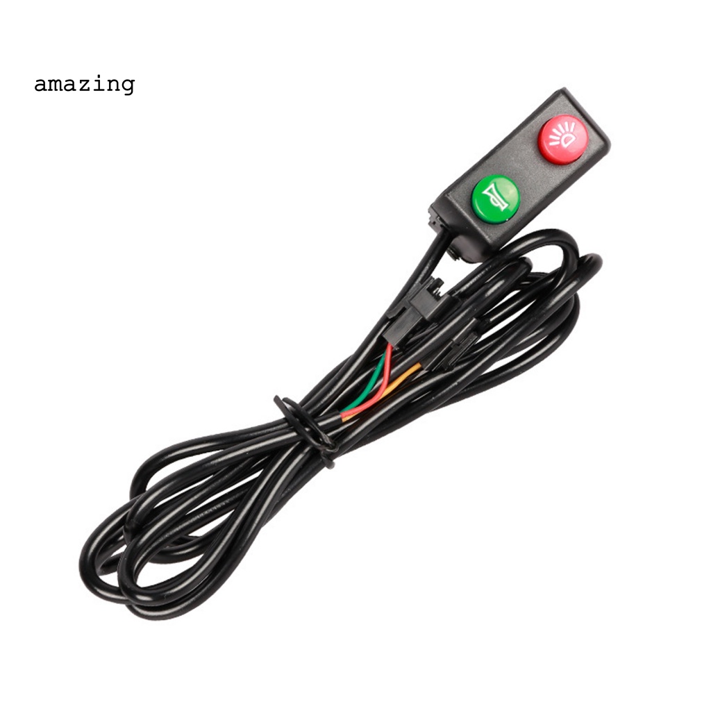 Công Tắc Đèn Và Còi Xe Đạp 2 Trong 1 Bằng Nhựa Trọng Lượng Nhẹ