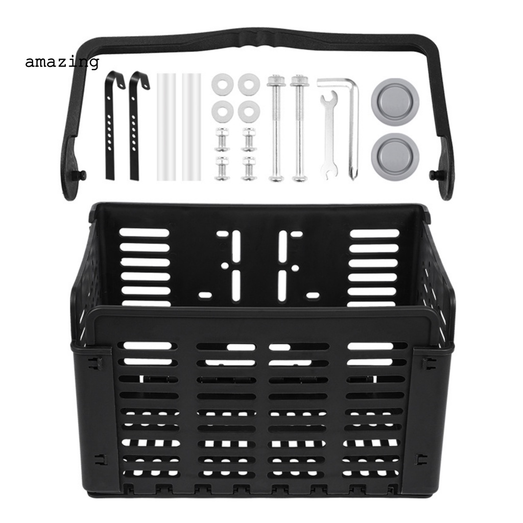 Giỏ Xe Đạp Màu Đen Có Thể Tháo Rời Tiện Dụng