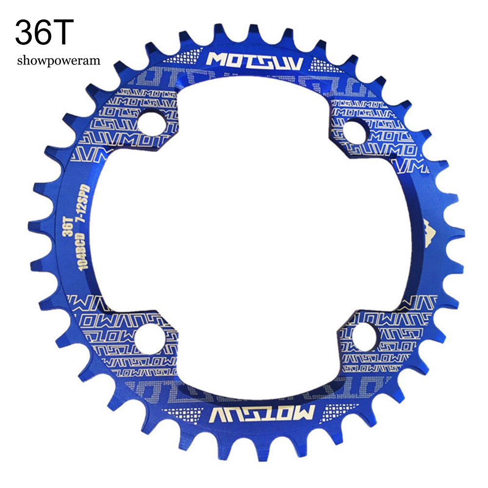 Bánh Xích Xe Đạp Leo Núi Bằng Hợp Kim Nhôm 32 / 34 / 36 / 38T 104BCD