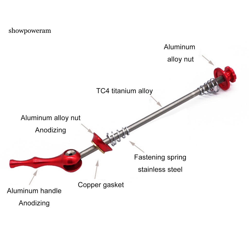 1 Cặp Trục Bánh Xe Đạp Chống Ăn Mòn Siêu Nhẹ Chất Lượng Cao