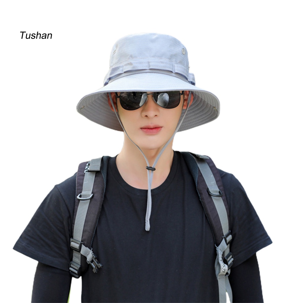 Mũ Ngư Dân Vành Rộng Màu Sắc Đơn Giản Có Thể Điều Chỉnh Kích Cỡ Dành Cho Nam Và Nữ