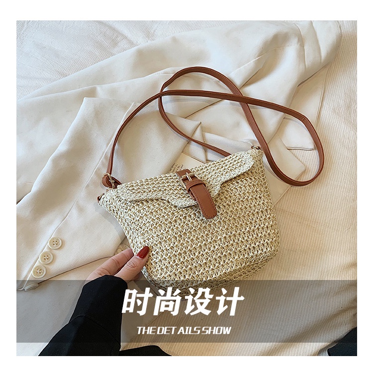 Túi Xách Đan Rơm Đơn Giản Thời Trang Cho Nữ