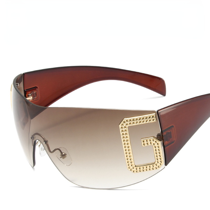 Kính Mát Gọng Vuông Kim Loại Thời Trang Cho Nam Nữ