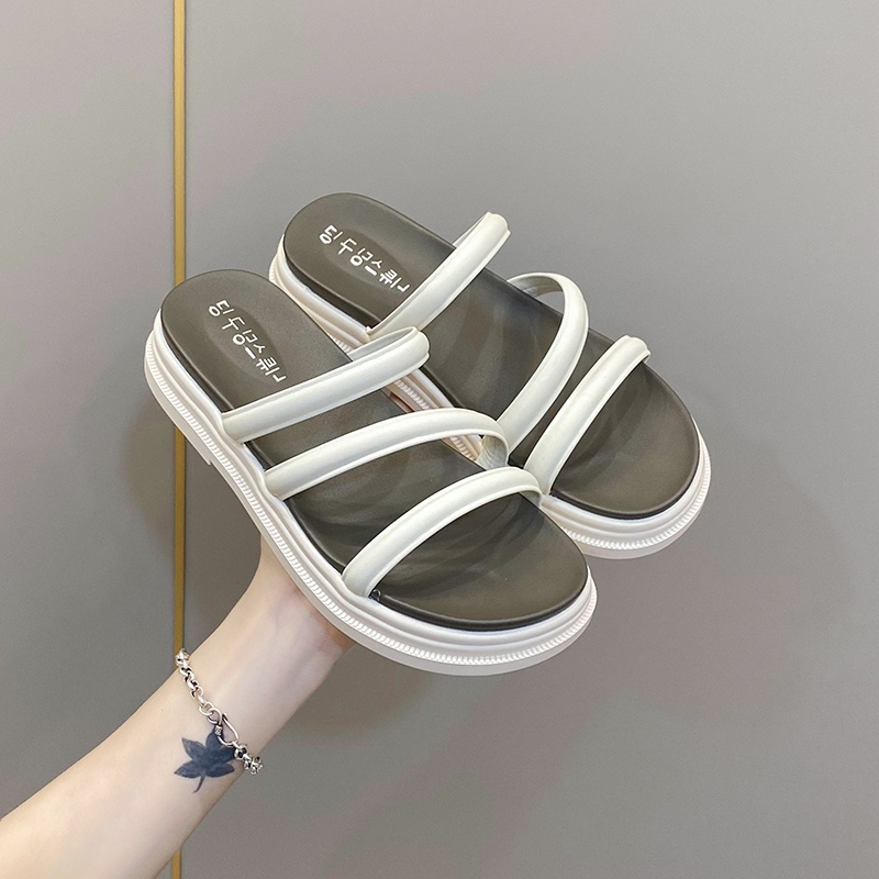 Giày Sandal Đế Dày Phong Cách roman Thời Trang Mùa Hè Cho Nữ