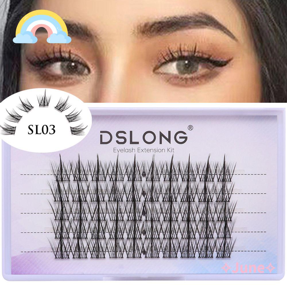 JUNE Set 50 / 70 / 90 Cụm Lông Mi Giả 3D Tự Dính