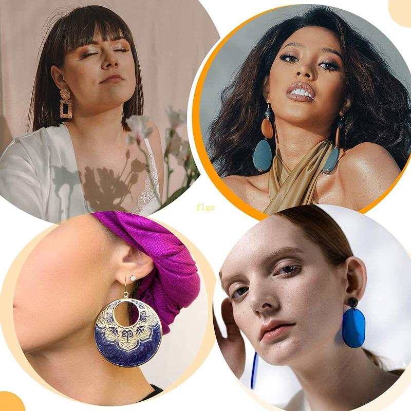 Set 169 Khuôn Cắt Làm Bông Tai Bằng Thép Không Gỉ Kèm Túi Niêm Phong Trong Suốt