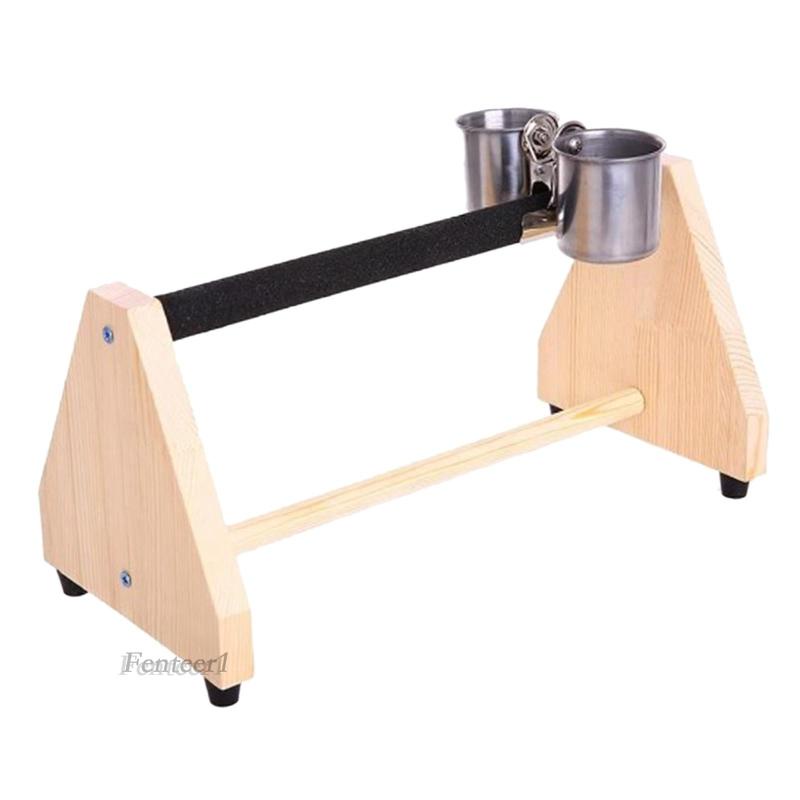 Giá Đỡ Cốc / Thức Ăn Bằng Gỗ Độc Đáo Cho Vẹt Cưng Lorikeetet1 [Fenteer1]