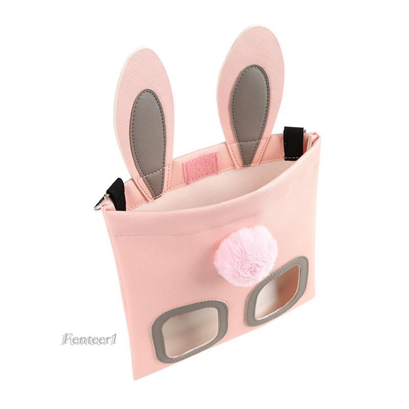 [Fenteer1] Túi Tote Đựng Thức Ăn Cho Thỏ Chinchilla Bằng PU Chống Thấm Nước
