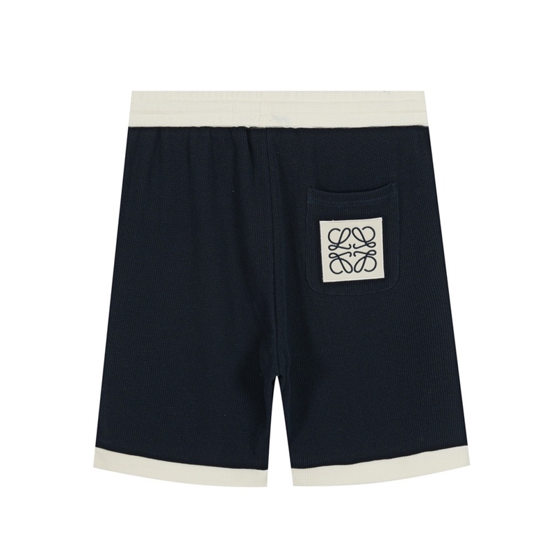 L-o &amp; - Quần Short Thêu Logo Waffle 23ss Thời Trang Đường Phố Mới Nhất