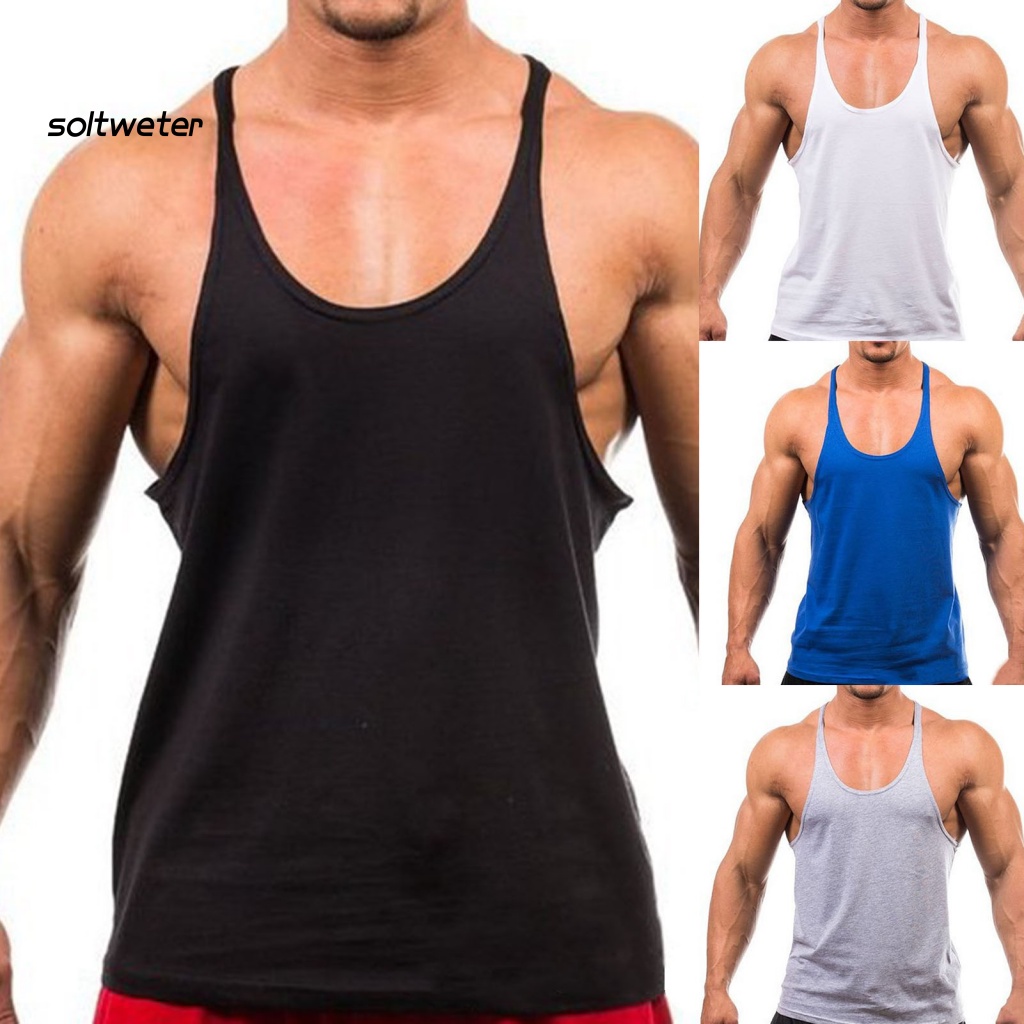 Áo Thun Sát Nách Cổ Tròn Dáng Rộng Thoáng Khí Màu Sắc Đơn Giản Thời Trang Đường Phố