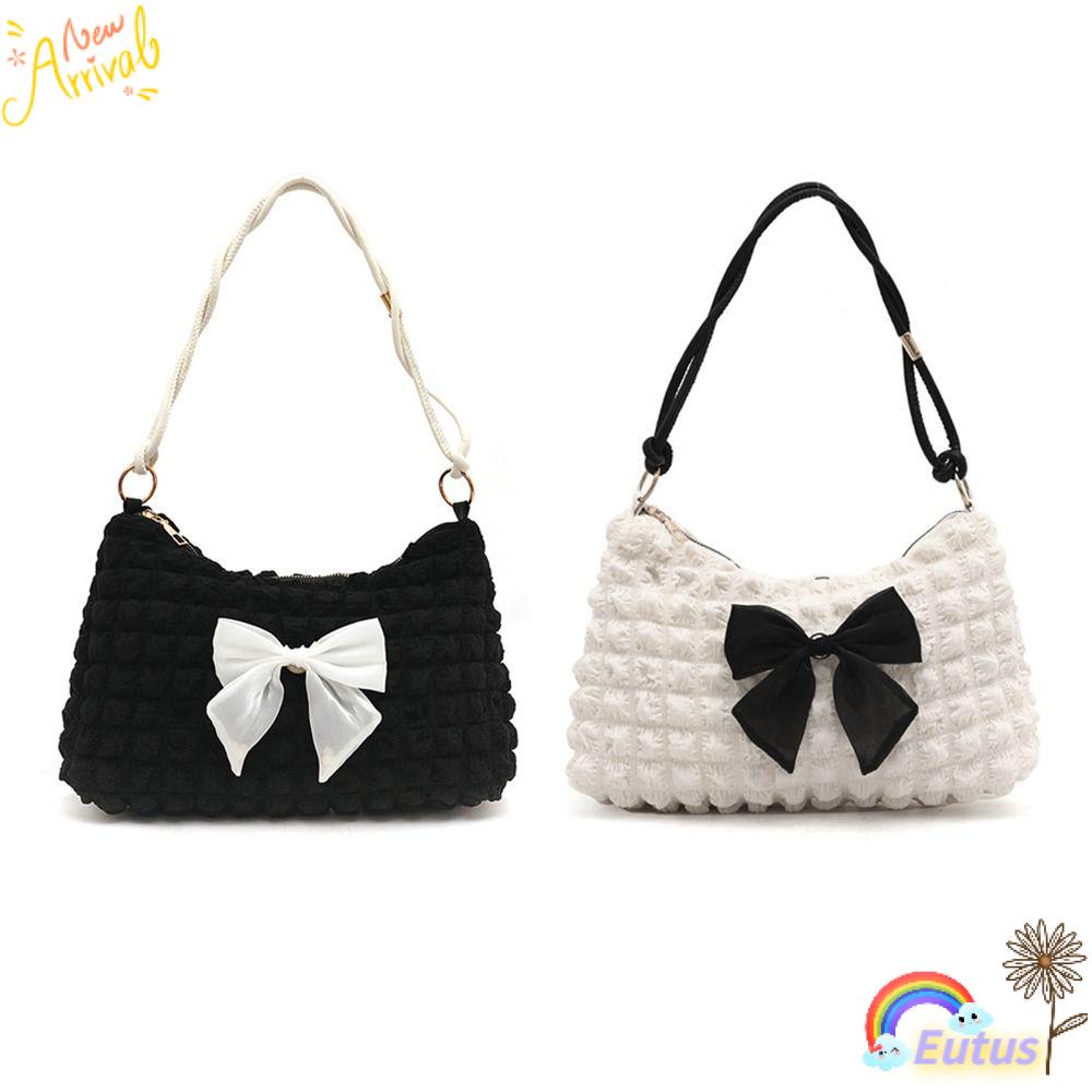 Túi Đeo Vai / Kẹp Nách Cỡ Lớn Đính Nơ Thời Trang Cho Nữ