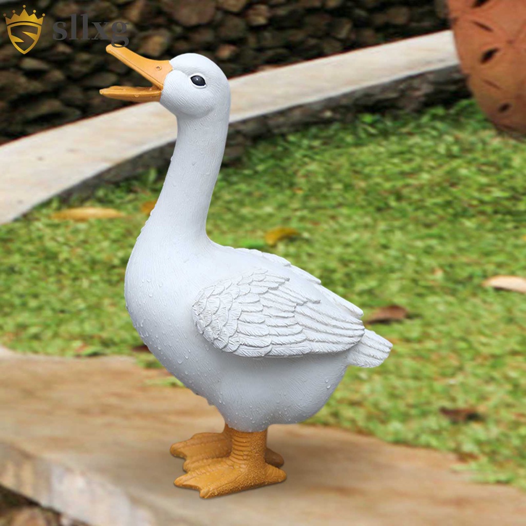 1 / 3 Tượng Vịt Con Dễ Thương Trang Trí Vườn Cây