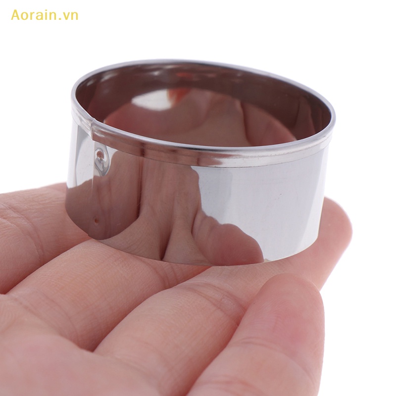 Bộ 5 Khuôn Cắt Bánh Quy Hình Tròn Bằng Thép Không Gỉ .