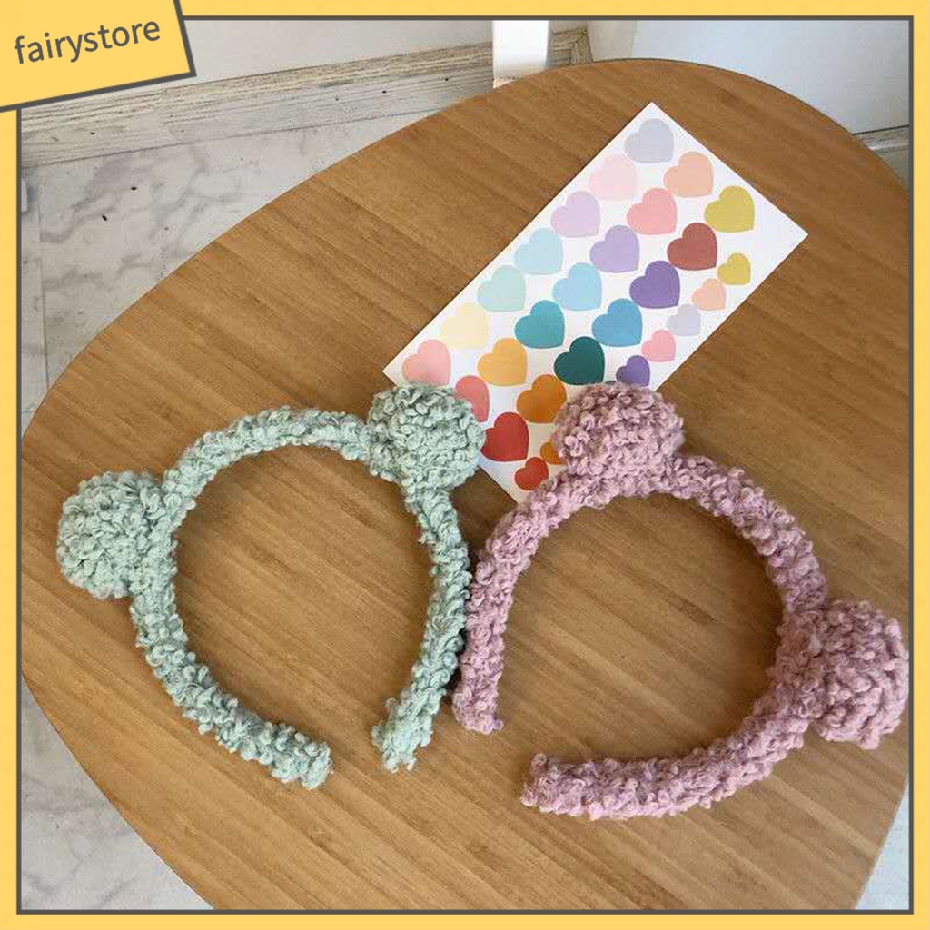 Băng Đô Cài Tóc Hình Gấu Bông Dễ Thương Cho Nữ