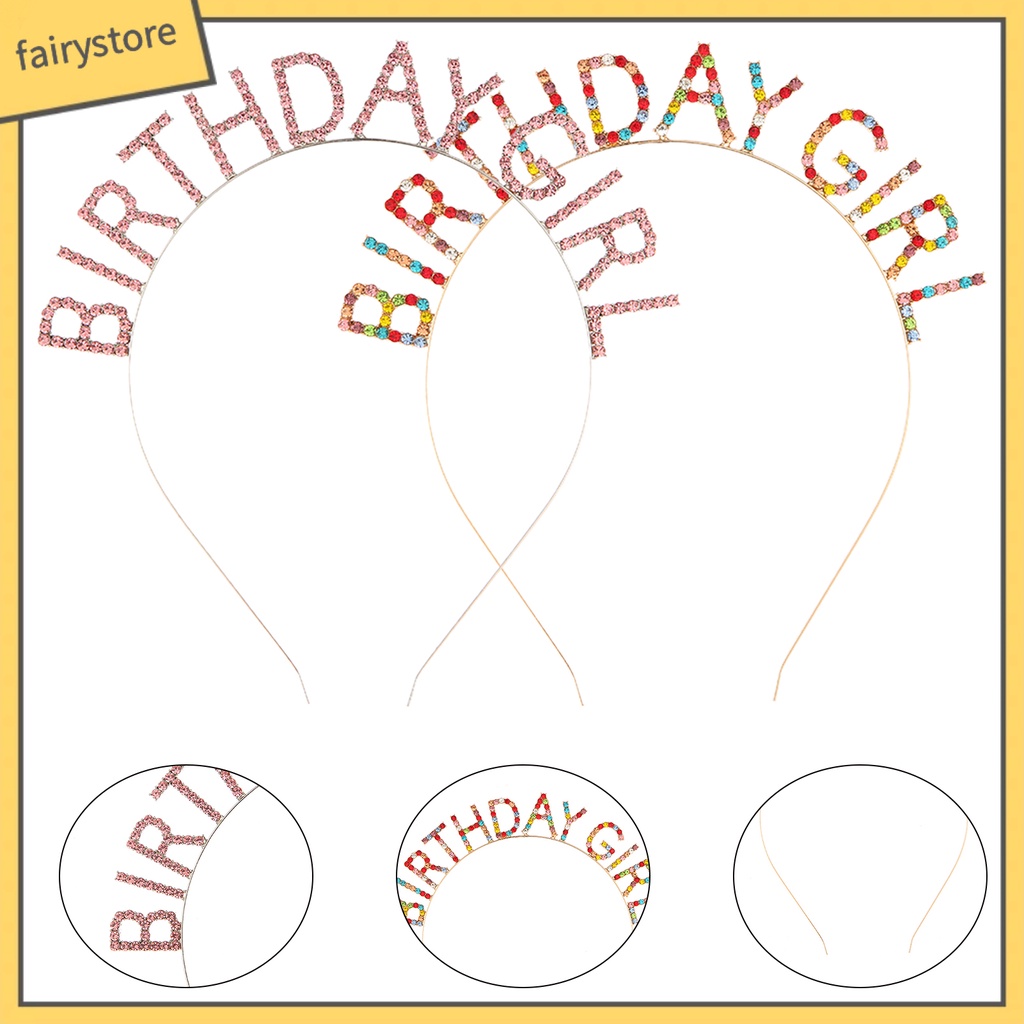 Băng Đô Cài Tóc Hình Vương Miện Đính Đá Nhiều Màu Lấp Lánh Cho Bé Gái