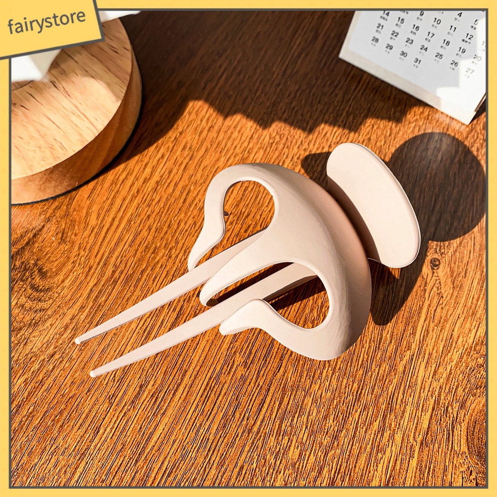 Kẹp Tóc Càng Cua Bằng Nhựa Siêu Nhẹ Màu Trơn Đơn Giản Thời Trang Cho Nữ