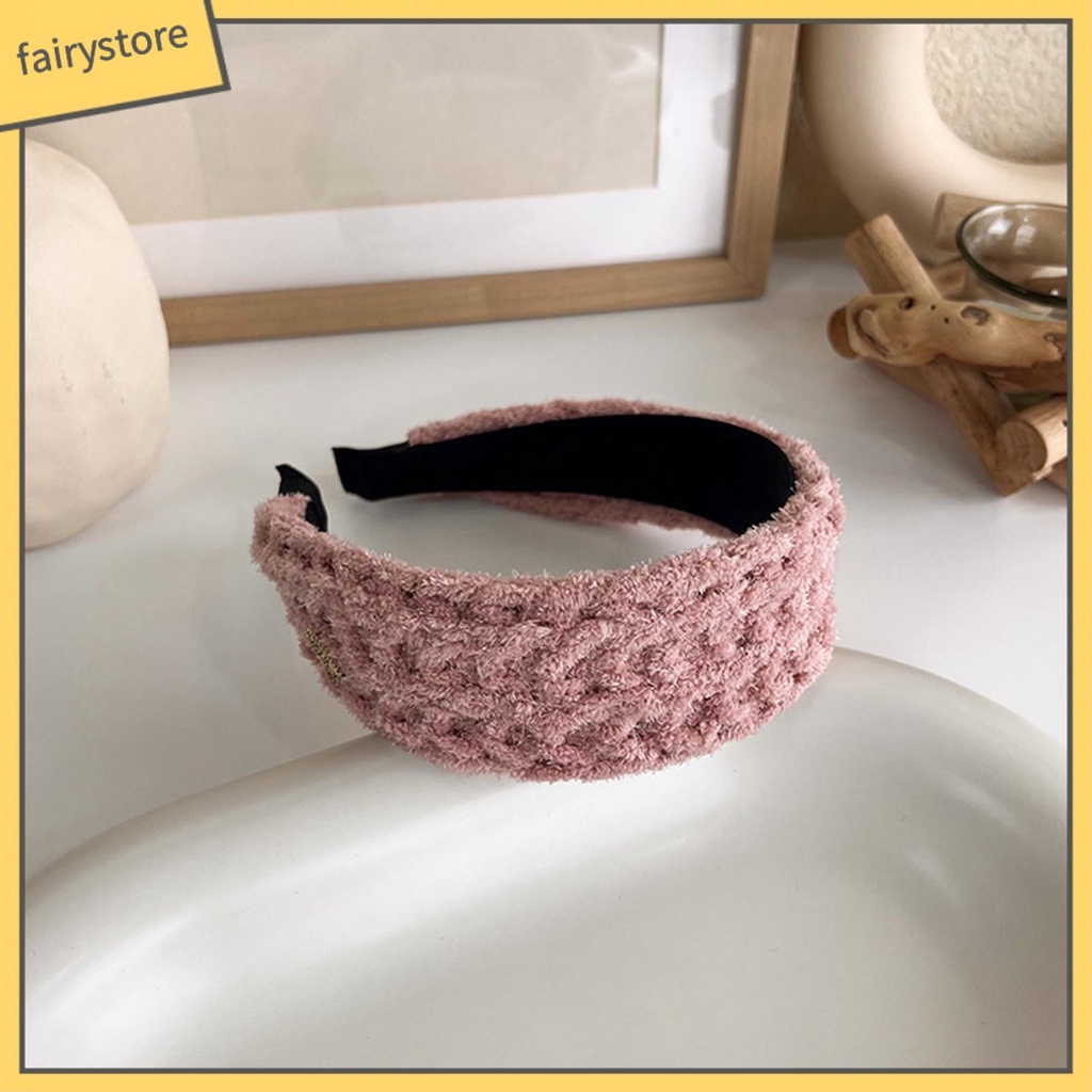 Băng Đô Cài Tóc Dệt Kim Màu Trơn Phong Cách Thời Trang Cho Nữ